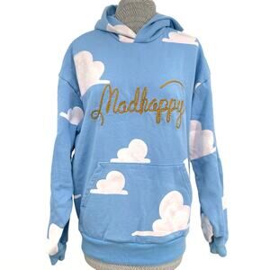 Madhappy x Pixar Toy Story Collab Blue Cloud Rope Pullover Hoodie Unisex Size S